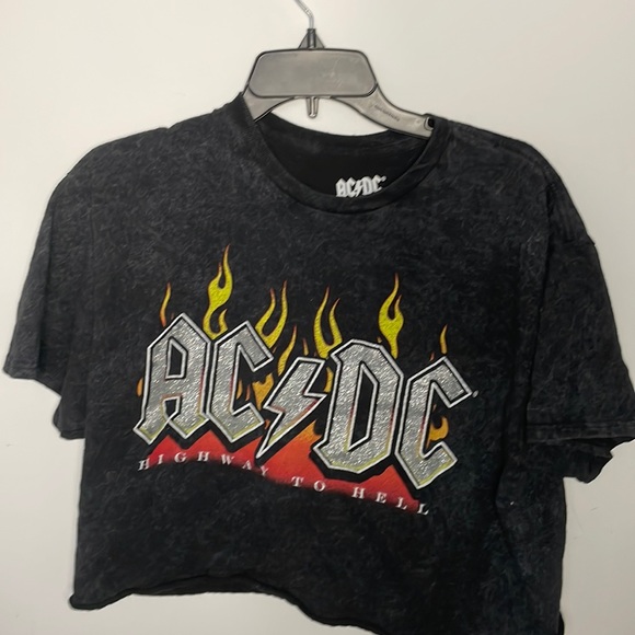 AC/DC | Tops | Acdc Highway To Hell Crop Top | Poshmark
